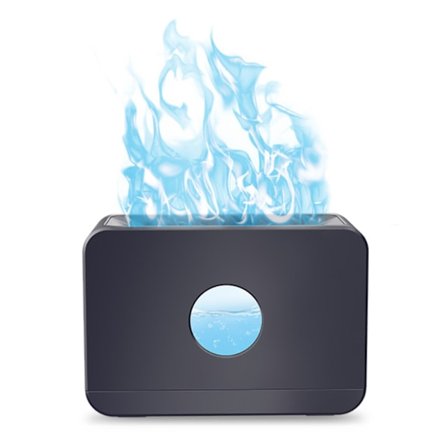 Flamme Aroma Diffuser Bærbar Aromaterapi Luftfugter Natlys til Hjemmekontor