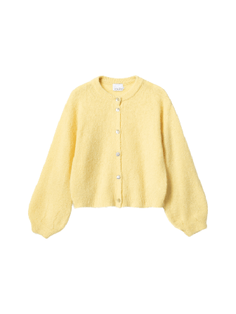 Noella Kae Knit Cardigan - Light Yellow Tröjor Dam Gul M/L