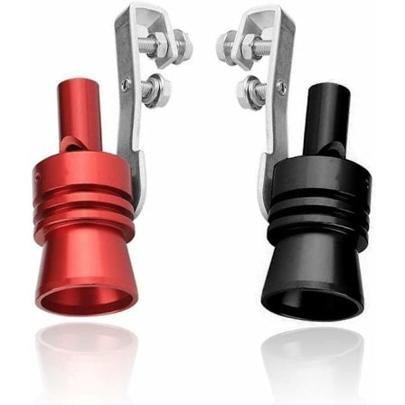 2 stk. Turbo Fløjte, Turbo Fløjte Udledning Rør BOV Blow-off Simulator Ventil Aluminium, Bil Turbo Lyd Udledning Fløjte Rør Udledning Blow-Off Ventil 