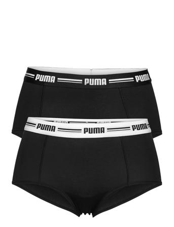 Puma Women Mini Short 2P Hang Lingerie Panties Hipsters/boyshorts Svart PUMA
