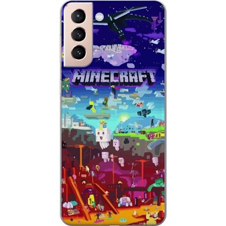 Kompatibel Mobilcover til Samsung Samsung Galaxy S21 Minecraft