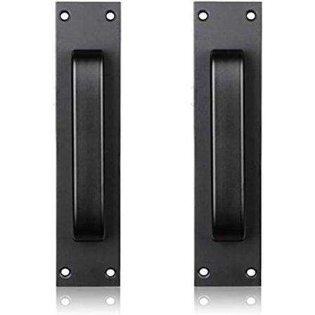 (Svart) Aluminiumlegering Dörrhandtag Monterat Glas och Plast Kitc