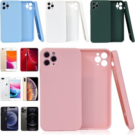 Välj TPU skal Iphone 12/11/XS/X/XR/8/7/6 +/Pro/Max/Mini fodral -