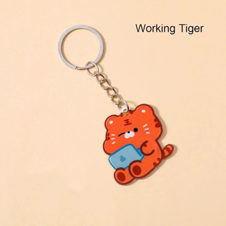 Tiger Nyckelring Väska Hängande Berlock ARBETANDE TIGER ARBETANDE TIGER Arbetande Tiger