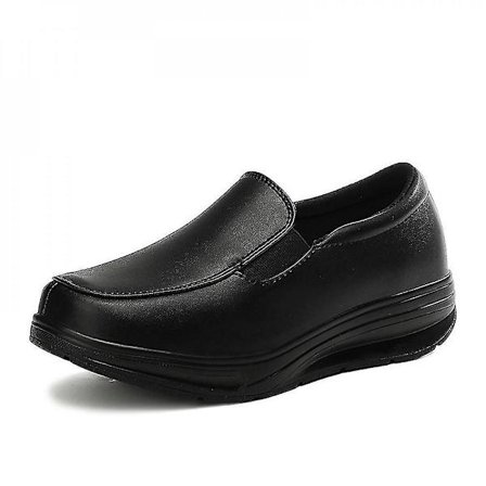 Sairaanhoitajan kengät Mikrokuitukengät Kevyet paksupohjaiset korottavat naisten urheilukengät ZJE QZW