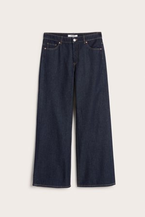 Kappahl | Dżinsy Wide High Waist | Ciemny dżins