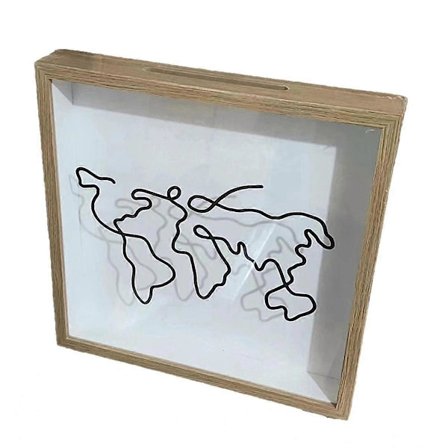 1 STK Eventyrarkivboks, Reiseskyggeboks, Billett-skyggeboks med Spalte, Minnebokser for Minner