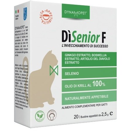 Disenior F Alimento Complementare Gatti Anziani 20 Bustine 2,5g