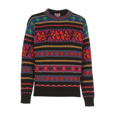 Kenzo - Stickade Tröjor & Koftor - Röd - Dam - Storlek: M, Dam, Storlek: M