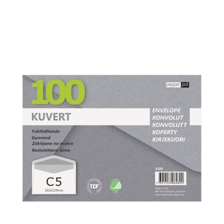 Hedlunds Kuvert C5 Vit 100-pack Kontor & papper