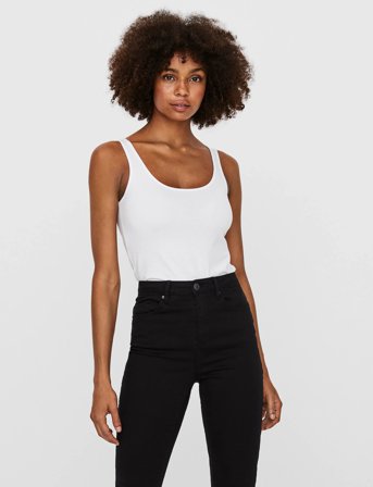 Vero Moda Vmmaxi My Soft Long Tank Top Noos - White - S