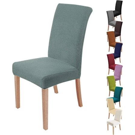 4 kappaletta tuolinpäällisiä (vaaleanvihreä), joustava ruokailutuolin päällinen moderni tuolisuoja pestävä koristeluun juhliin banketteihin toimistoon