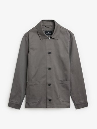 Taupe Overshirt Regular Fit