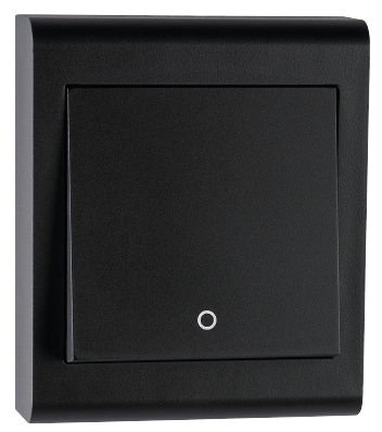 SG Bryter Påvegg Sort 2-pol