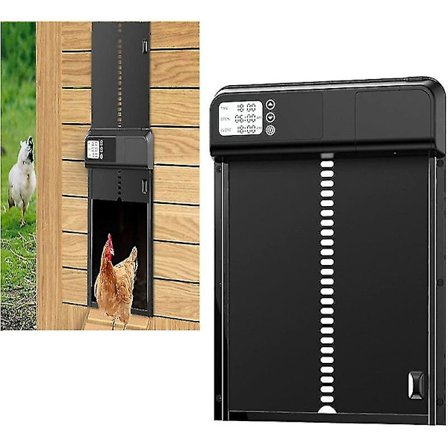 Ajastimen Varustettu Kanala-ovi - Automaattinen Kanala-ovi Valosensorilla - Täysin Vedenkestävä Kanala-ovi Induktiolla