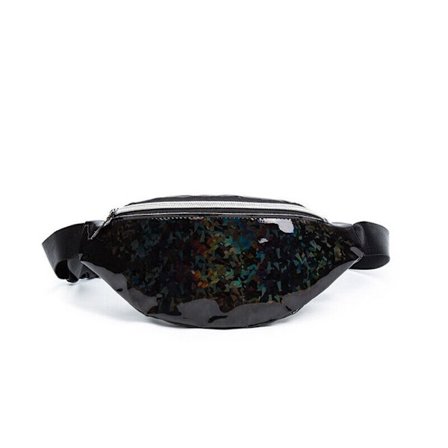 Dame midjeveske Fanny Pack SVART