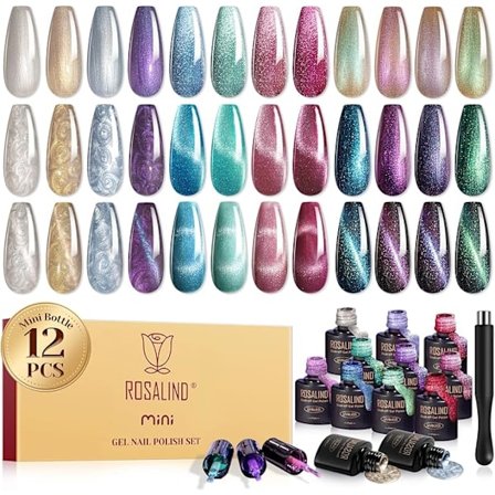 Gel Nagellack Set UV Nagel Gel Semi-Permanent Lack för Manikyr 10st 10ml