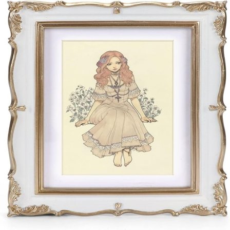 Rominnredning Vintage bilderammer HVIT GULL