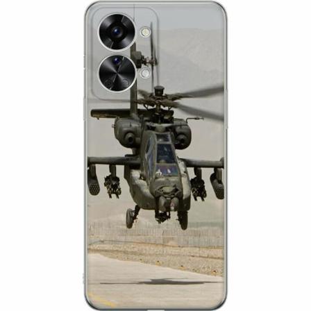 Oneplus Nord 2t Mjukt Skal - Ah-64 Apache Attack Helicopter