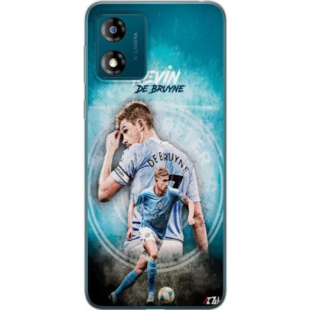 Kompatibelt Mobilskal till Motorola Motorola Moto E13 Kevin De Bruyne Napoli Belgien fotboll mittfältare kreativ spelmotor snabb beslutsförmåga tek