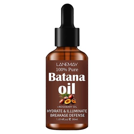 RAW Batana Oil for hårvekst, organisk uraffinert Batana Oil fra Honduras, nærende, 100 % ren og naturlig hårvekstolje for tykkere og sterkere hår