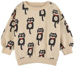 Kids - Bobo Choses Beige Cat O'Clock Sweatshirt 8-9 Years - Jumpers and knitwear - 8-9 years - Beige