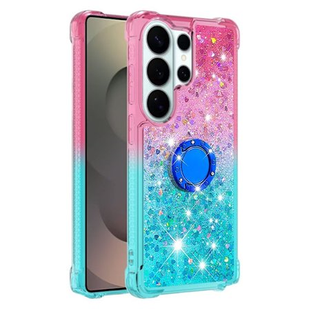 Mobilskal till Samsung Galaxy S26 Ultra TPU Gradiant Stöd Skydd - Rosa+Himmelblå