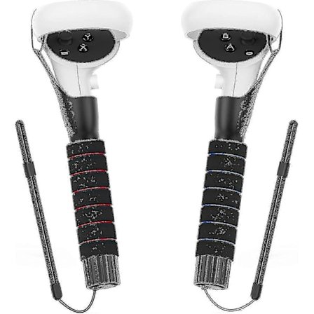 Laadukas Gorilla Tag Pitkä Jatkokahva, yhteensopiva Meta Quest 2 Quest Rift S -ohjaimen Beat Saber Supe [DB] kanssa