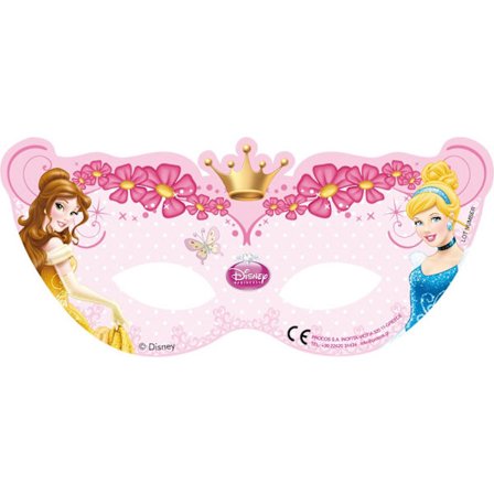 Disney Princess förtrollande festmask (6-pack) One Size Rosa