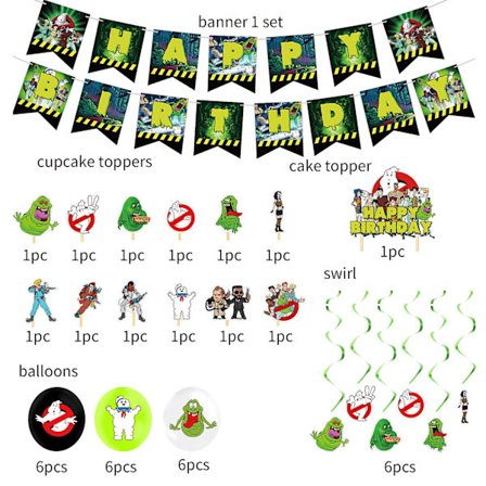 Ghost Busters Ballonger Ghostbusters Filmspel Latex Ballonger Flagga Grattis På Födelsedagen Festdekoration Ball Barnleksaker Halloween Globos1set1