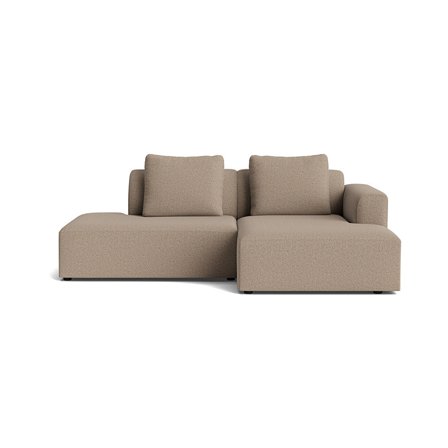 Como lille chaiselong sofa, højrevendt | open end - Montreal Mørk Beige - 226x155x83 - Sofa, chaiselong