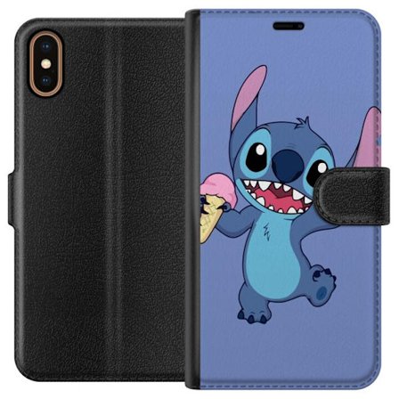 Kompatibelt Lommeboketui til Apple iPhone X Stitch Glass