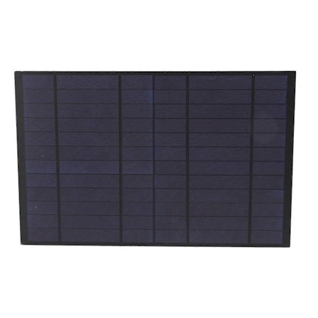 6V 10W Solcellepanel Polykrystallinsk Silisium 1660mA Solcelleladerplate for Camping Fotturer Fjellturer