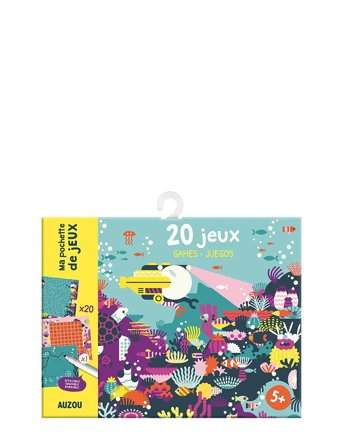 Auzou | Activity Cards - 20 Ocean Games | ONE SIZE
