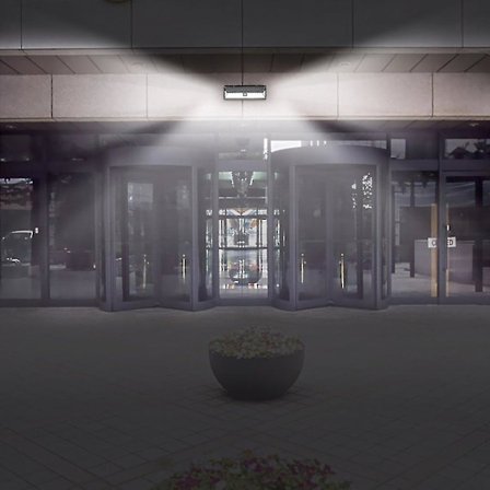 Vanntett Solcelledrevet PIR-bevegelsessensor 54 LED-lys