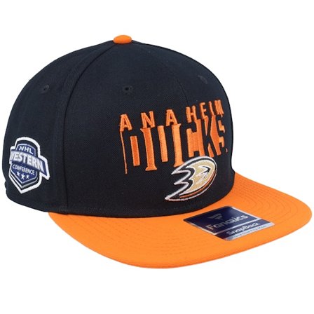 Fanatics - Negro snapback Gorra - Anaheim Ducks Black/Orange Snapback @ Hatstore