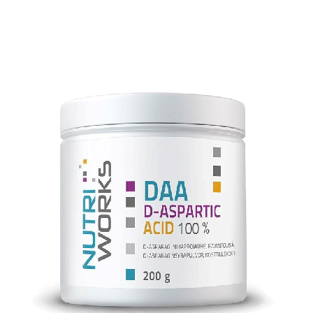 Nutri Works DAA d-aspartic acid 100%, 200 g, Natural