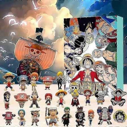 One Piece Julekalender med 24 Overraskelsesfigur Blind Boxes til Jul