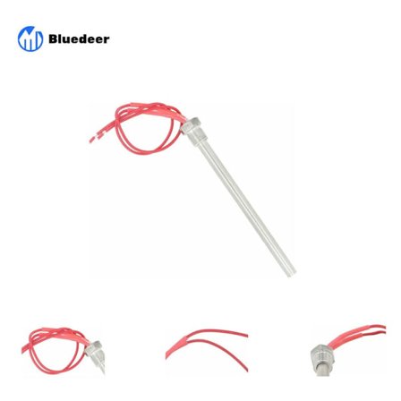 220 V 300 W 350 W glødeplugger for pelletsovner – diameter 10 mm – lengde 140 150 170 mm (gjenge M16 x 1,5 mm, lengde 150 mm 300 W)