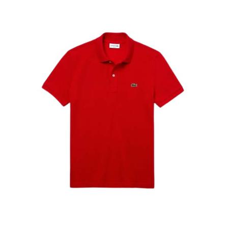 Lacoste, T-Shirts Rood, Heren, Maat:S,Katoen