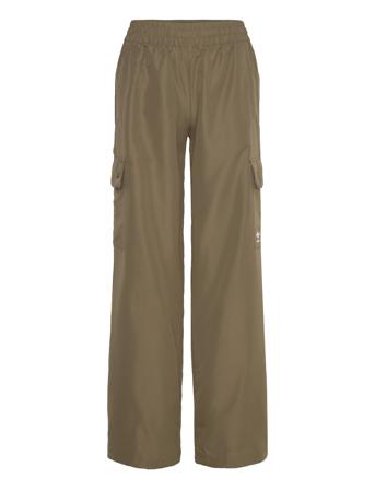 Essentials Woven Cargo Sport Women Sport Clothing Sport Pants Sport Casual Trousers Khaki Green Adidas Originals