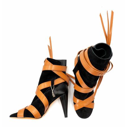 Isabel Marant Pre-owned Ankle Støvler with strap trim Sort, Dame, Størrelse: 38 EU