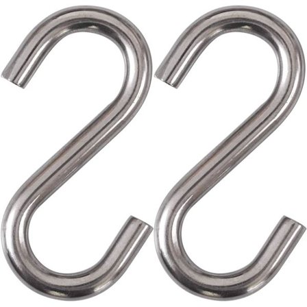 2 Pakning Kraftige 304 Rustfrie Stål S Kroker, 11cm Hengekøye,,ZQKLA
