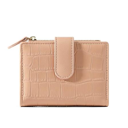 Lyseblå - Lille møntpung Møntpung Sorterer PU Læder Zippe