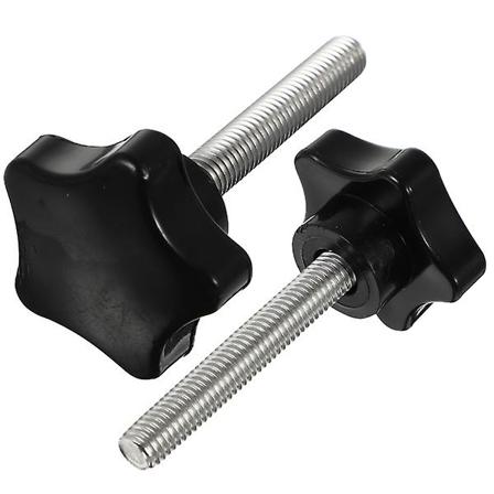 2 kpl Kiinnitysruuvipyöriä Kiinnitys Käsi Tähtipyöriä Ruostumattomasta Teräksestä Kuusiokolo Mutterit M8 X 50M8X40mm6X3.8 M8X40mm 6X3.8cm