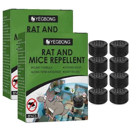 1-3 pakker Muse- og Rottekontrol Ikke-giftige Humane Rodenticid Piller Skadedyrsbekæmpelse til Hjemmet (LGL)