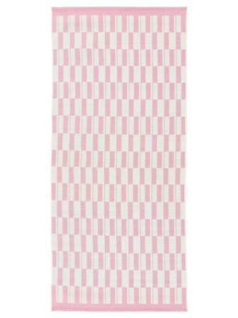 Pino Indendørs-/Udendørstæppe Vaskbart 80X200 Lille Lyserød/Hvid Løber