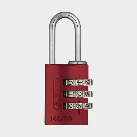 Candado con combinación ABUS 145/20, Ø3 mm, rojo
