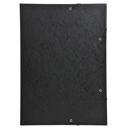Exacompta Gummibandsmapp 3-klaff A3 600g svart - Lyreco - Kontorsmaterial - Mappar och plastfickor - Gummibandsmappar 3-klaff - Kartong