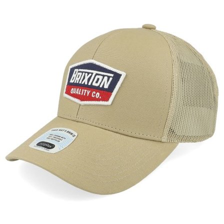 Brixton - Beige trucker Keps - Regal Netplus Hat Khaki/Khaki Trucker @ Hatstore